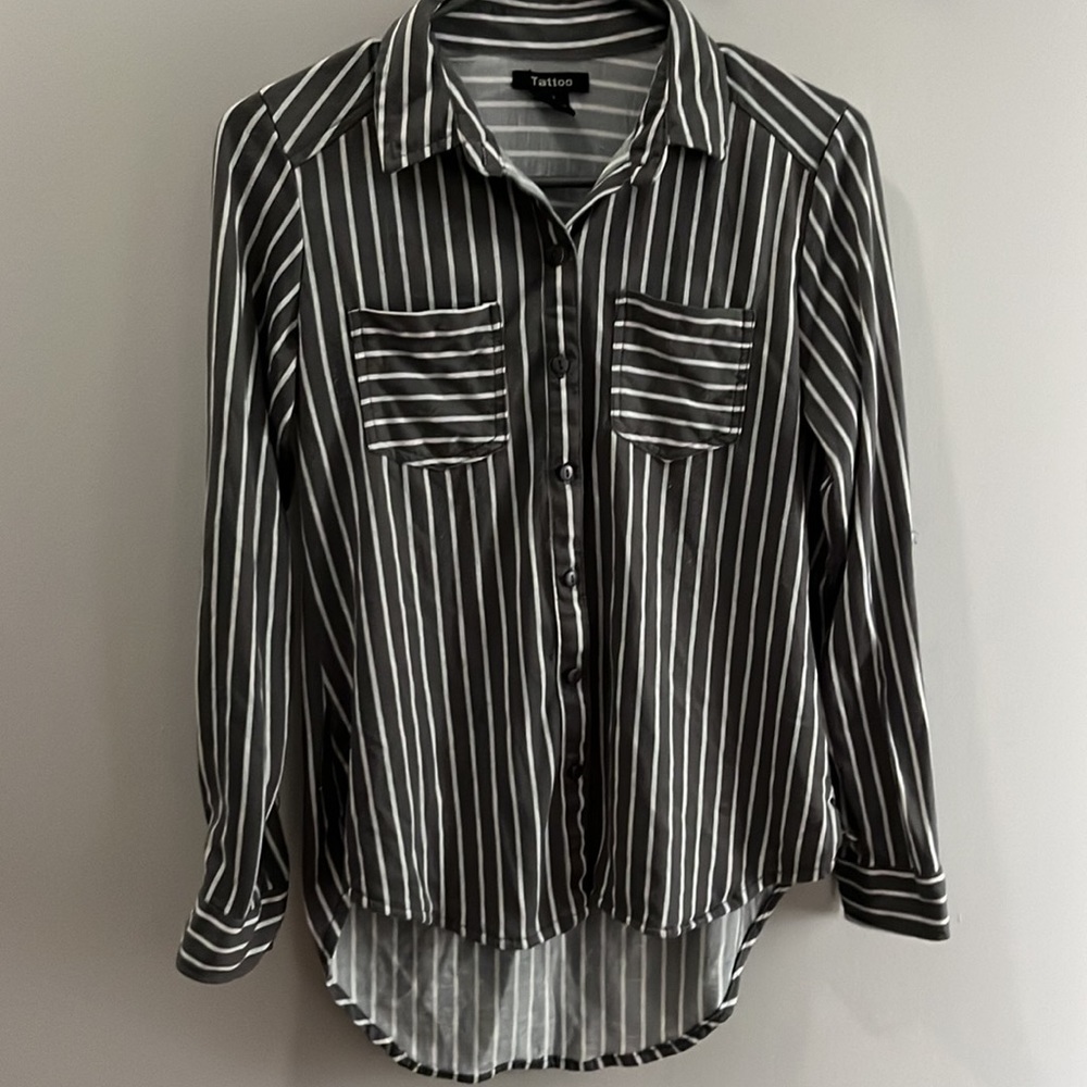 Long sleeve button up.